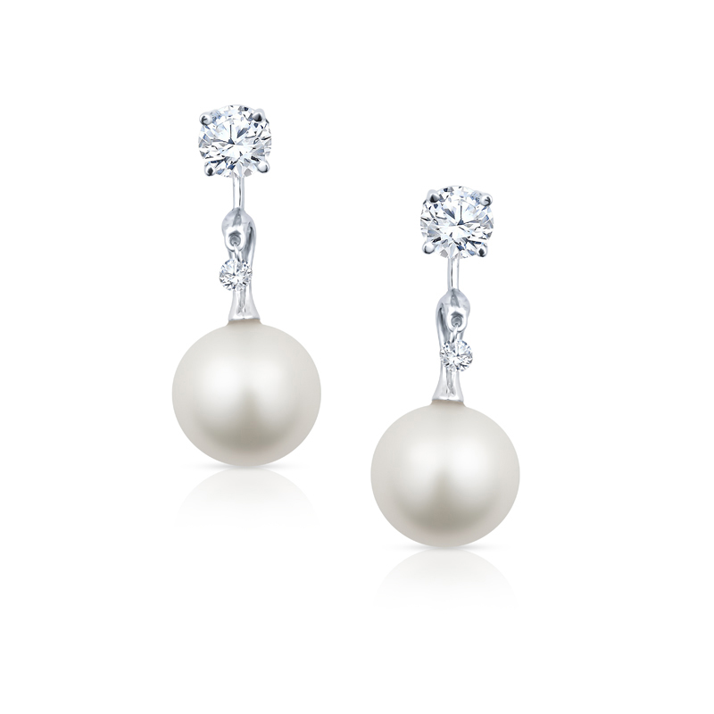 Flower & Faux Pearl Decor Earring Jackets at Rs 198.00 | Pearl Earrings |  ID: 2851751240348